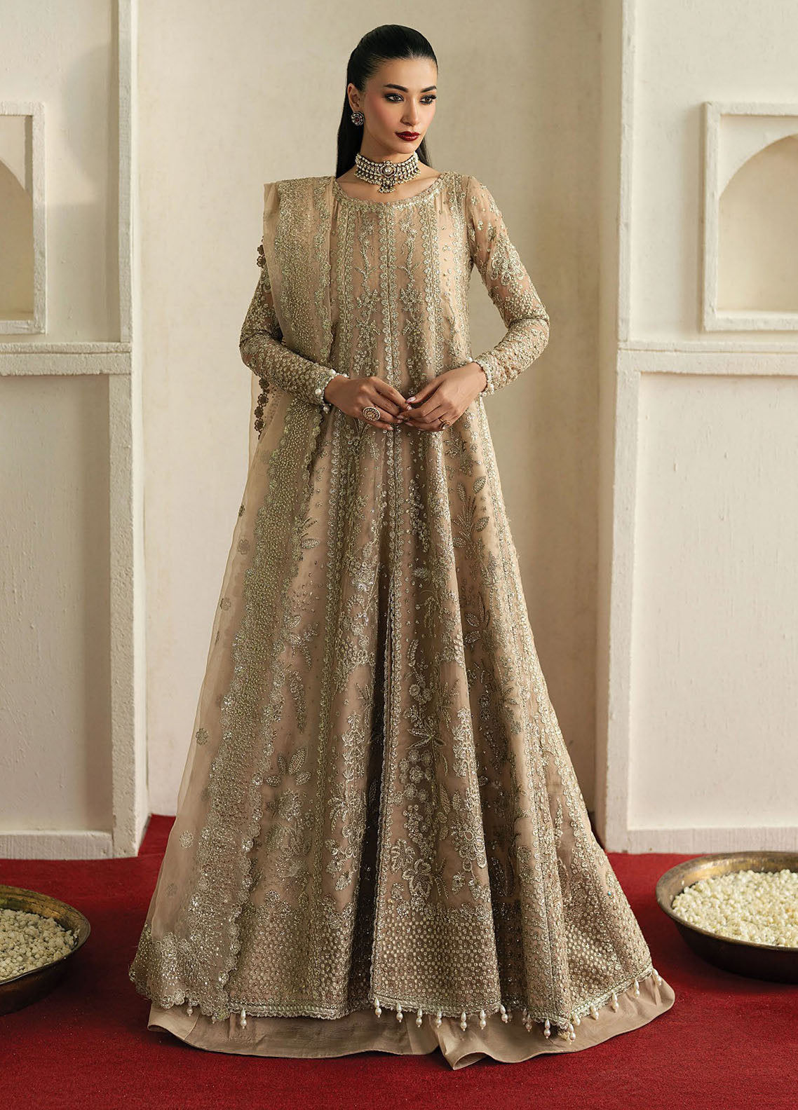 Pehli Nazar by Ayzel Embroidered Suits Unstitched 3 Piece AAFPZ25 D-06 Mehekti