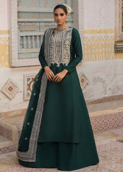 Saffron Pret Embroidered 3 Piece Suit 10 Vibrant Verdant