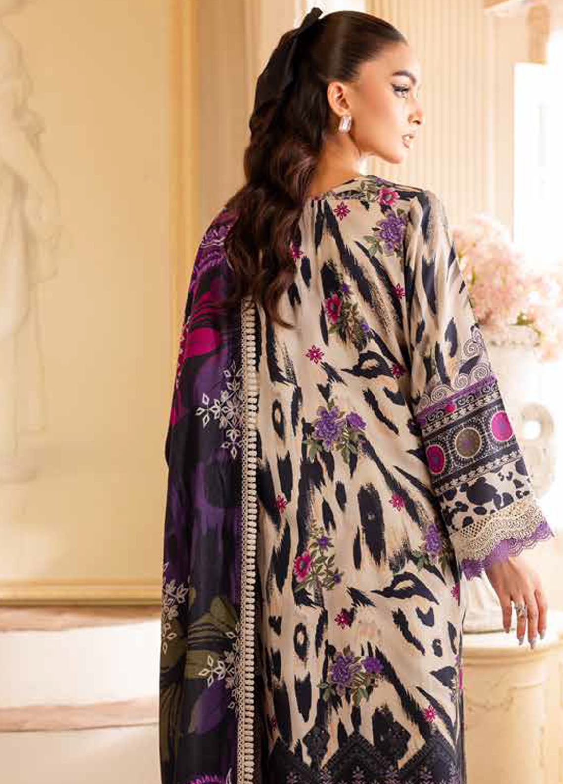 Prints By Nureh Printed Marina Suit Unstitched 3 Piece NU24SW SP-130 - Winter Collection