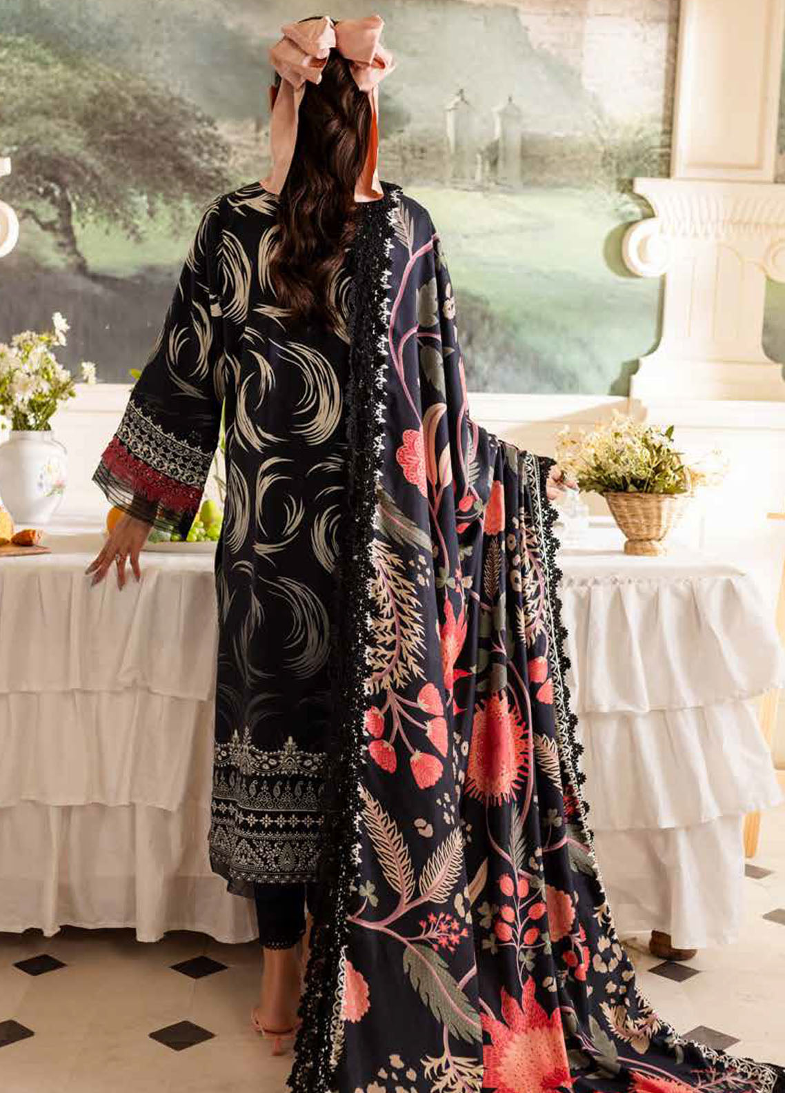 Prints By Nureh Printed Marina Suit Unstitched 3 Piece NU24SW SP-131 - Winter Collection