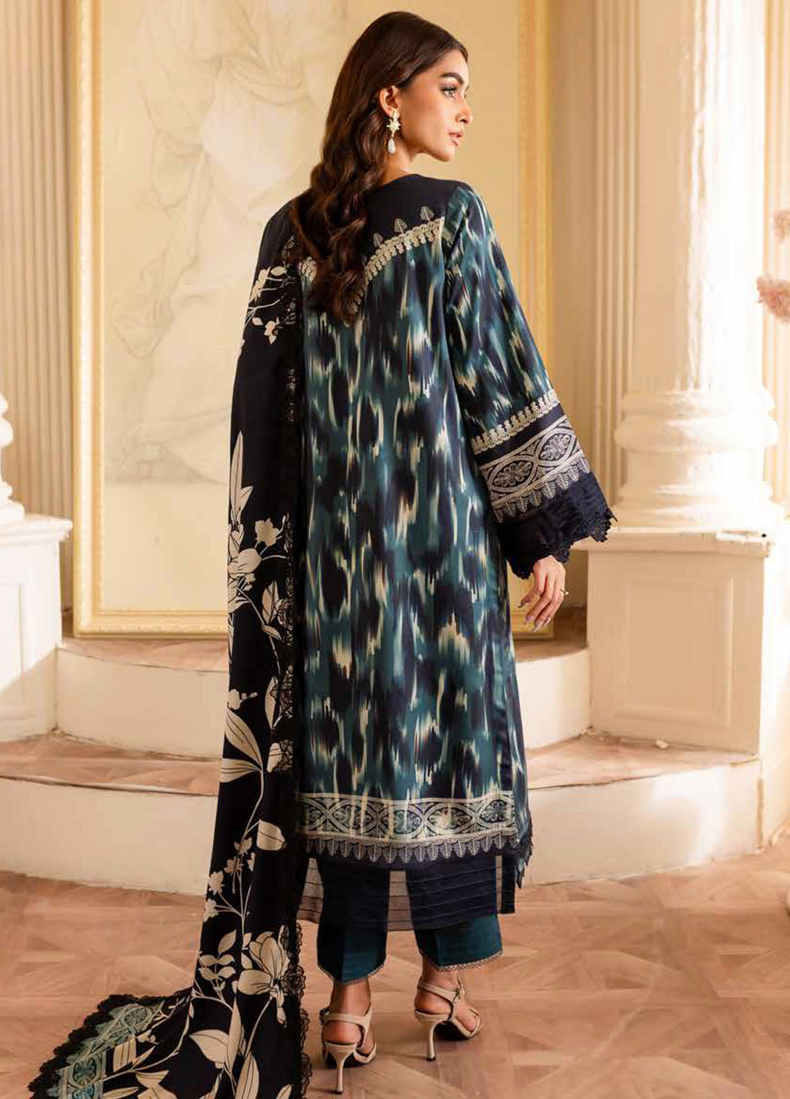 Prints By Nureh Printed Marina Suit Unstitched 3 Piece NU24SW SP-133 - Winter Collection