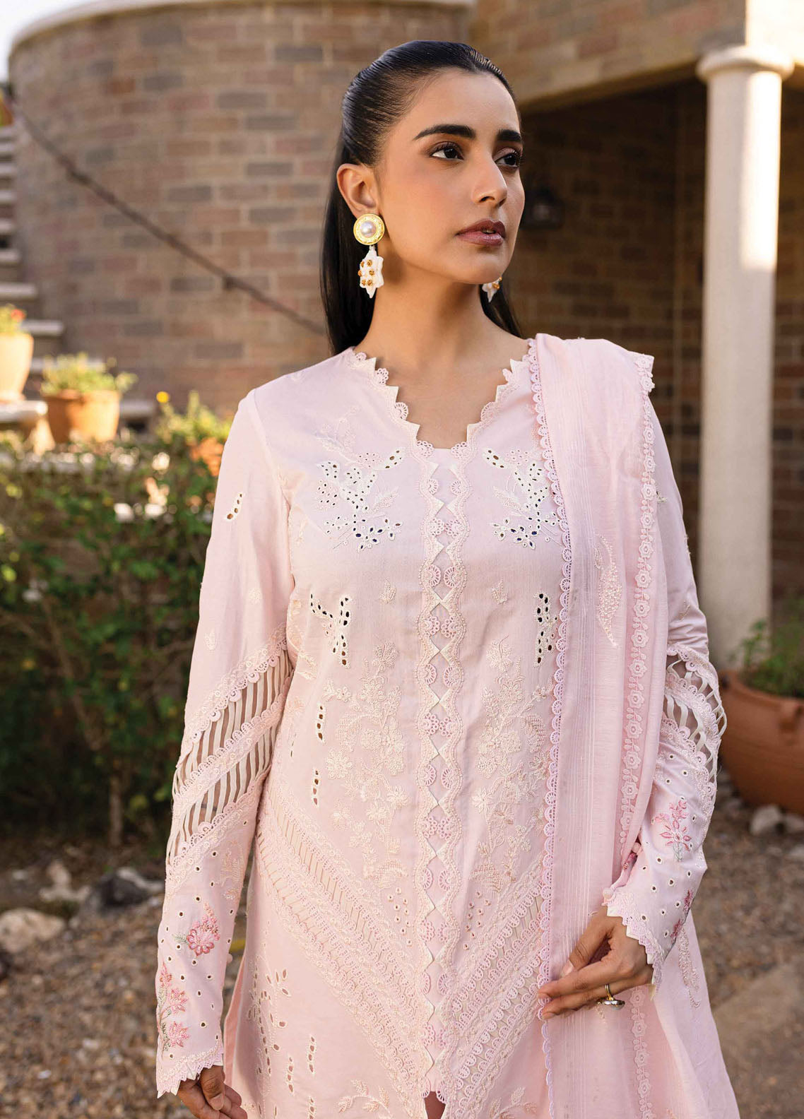 Q Line by Qalamkar Embroidered Lawn Suits Unstitched 3 Piece QM-03 Rune