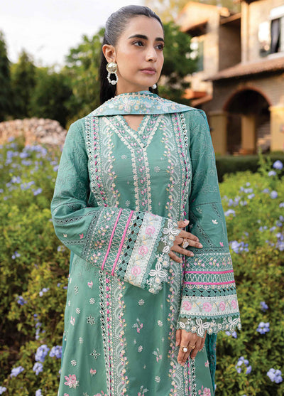 Q Line by Qalamkar Embroidered Lawn Suits Unstitched 3 Piece QM-06 Omi