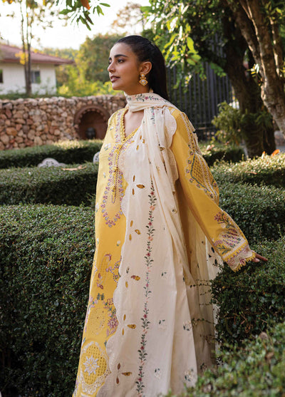 Q Line by Qalamkar Embroidered Lawn Suits Unstitched 3 Piece QM-10 Olena