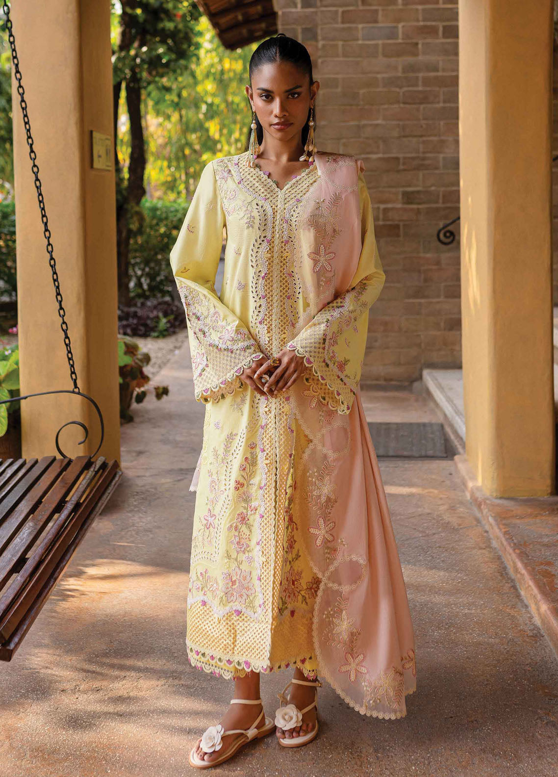 Q Line by Qalamkar Embroidered Lawn Suits Unstitched 3 Piece QM-11 Ina