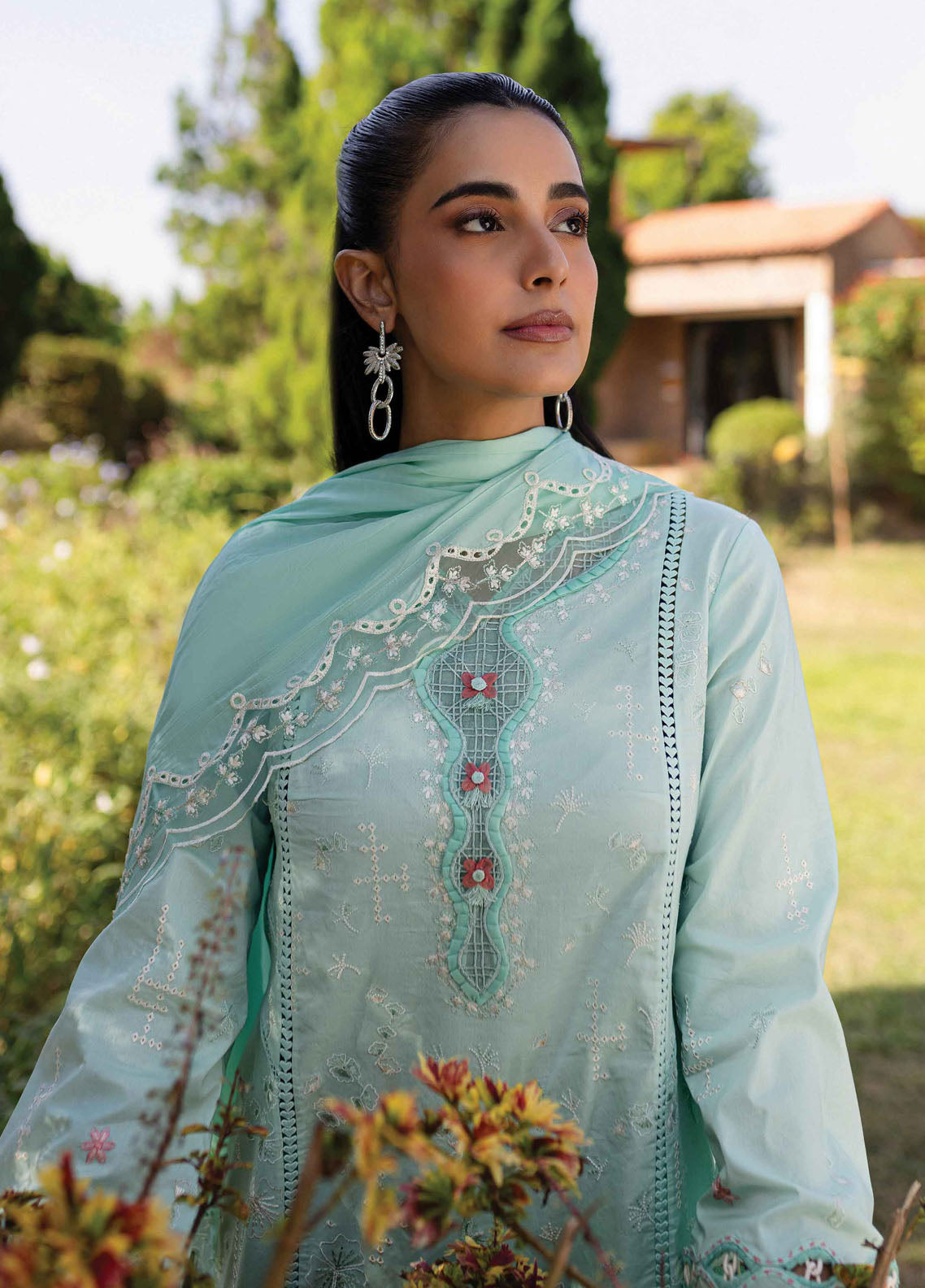 Q Line by Qalamkar Embroidered Lawn Suits Unstitched 3 Piece QM-13 Helen