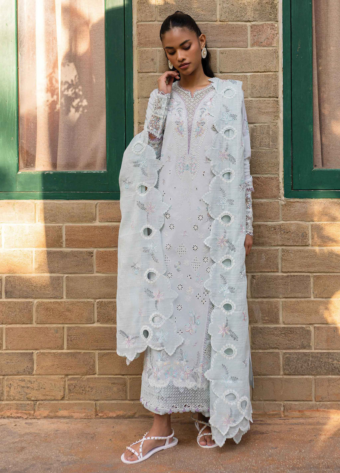 Q Line by Qalamkar Embroidered Lawn Suits Unstitched 3 Piece QM-16 Lune