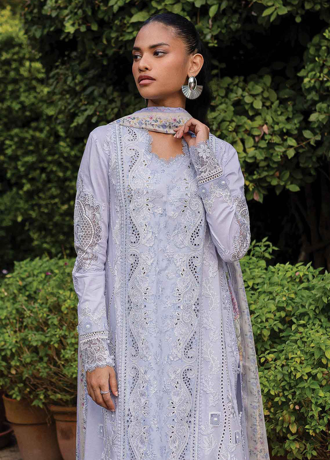 Q Line by Qalamkar Embroidered Lawn Suits Unstitched 3 Piece QM-17 Lyla