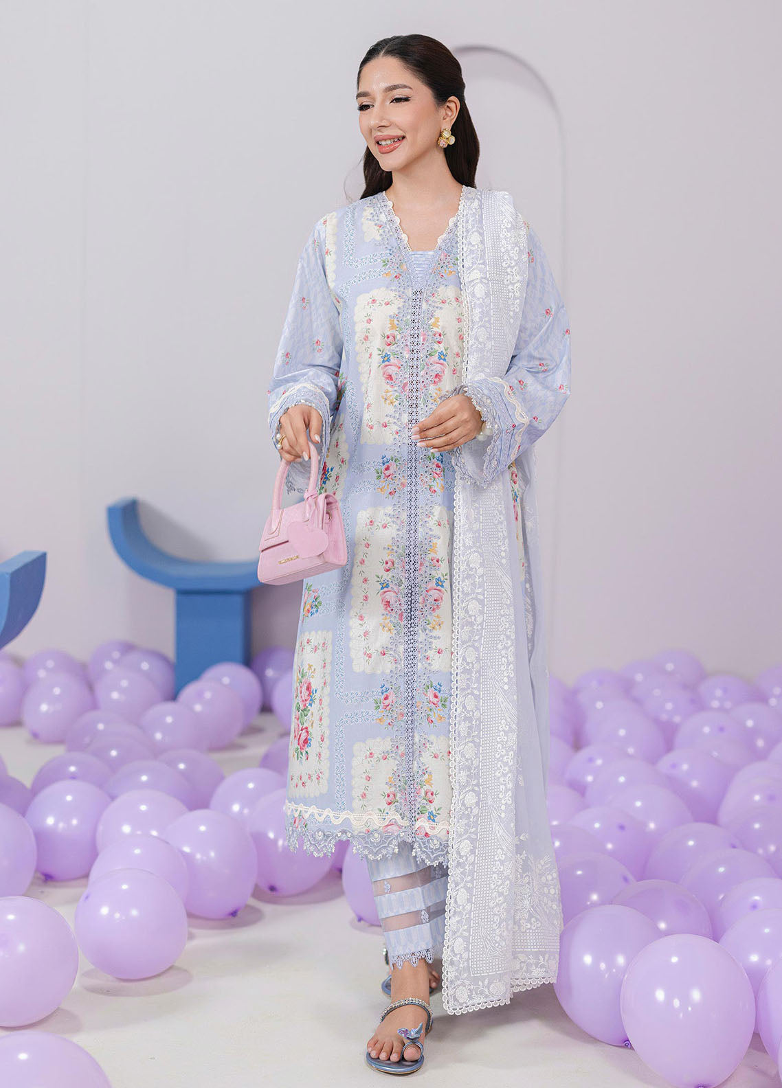 Q Prints by Qalamkar Embroidered Lawn Suits Unstitched 3 Piece QLM25QP D-02 A Esme