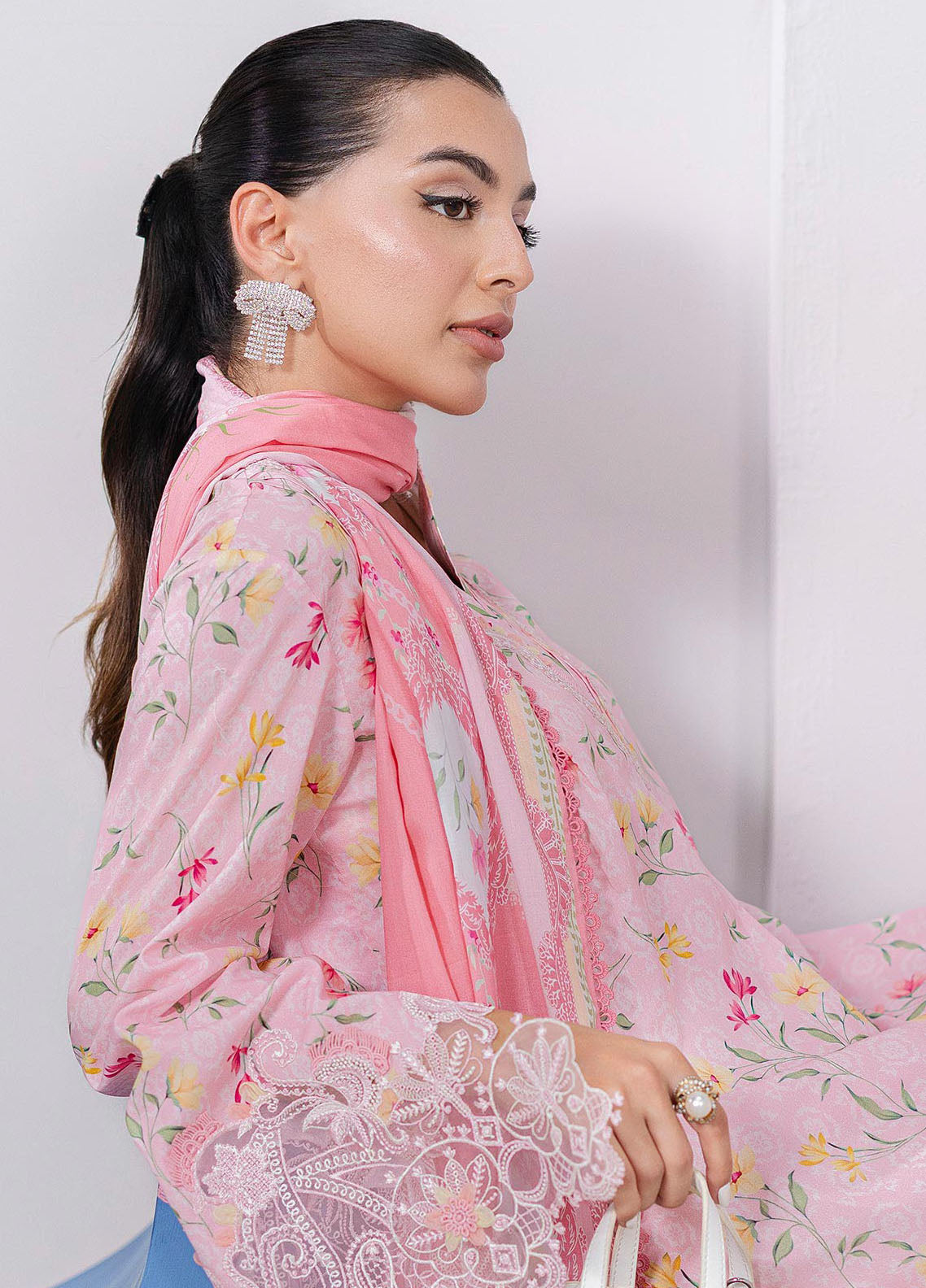 Q Prints by Qalamkar Embroidered Lawn Suits Unstitched 3 Piece QLM25QP D-04 A Vera