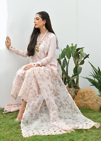 Qalamkar Pret Embroidered Jacquard 3 Piece Suit QLM23-CP2 ZP-03 Cilia