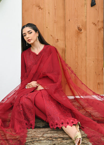 Qalamkar Pret Embroidered Lawn 3 Piece Suit QLM23-CP2 ZP-04 Sanem