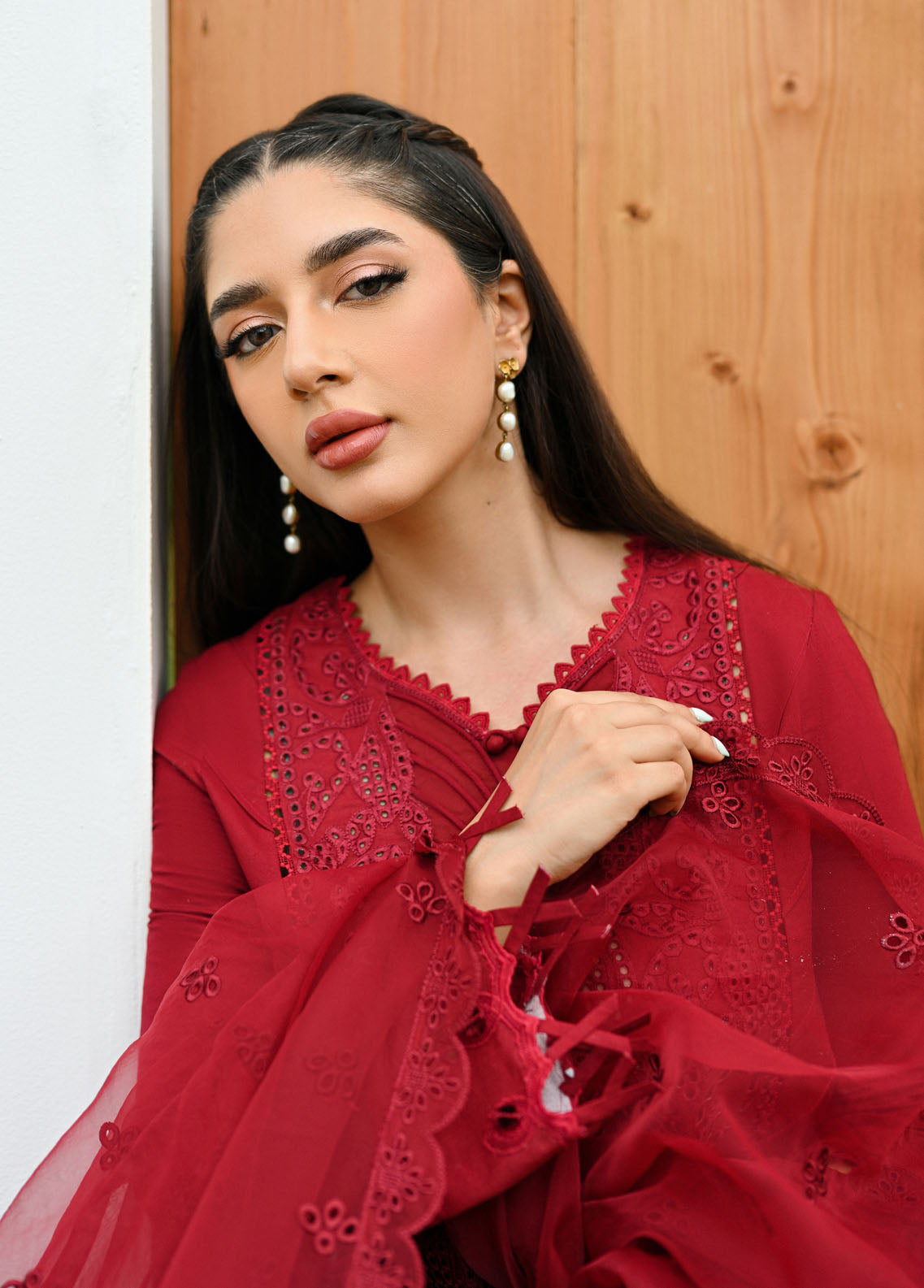 Qalamkar Pret Embroidered Lawn 3 Piece Suit QLM23-CP2 ZP-04 Sanem