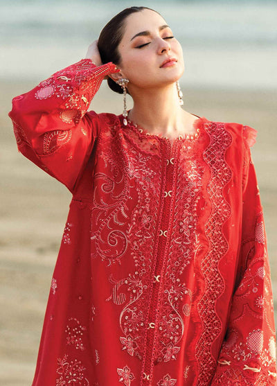 Qalamkar Chikankari Lawn Suits Unstitched 3 Piece QLM25SL FK-07 Bella