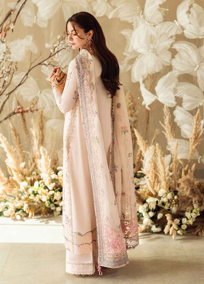 Qalamkar Chikankari Lawn Suits Unstitched 3 Piece QLM25SL FK-12 Lily