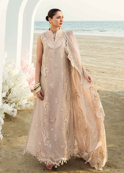 Qalamkar Chikankari Lawn Suits Unstitched 3 Piece QLM25SL Fk-01 Sophia