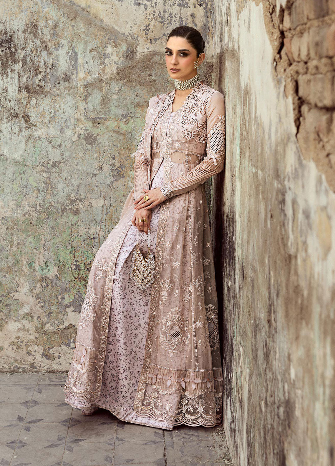 Qalamkar Embroidered Chiffon Suits Unstitched 3 Piece QLM25QC WC-01 Aisla