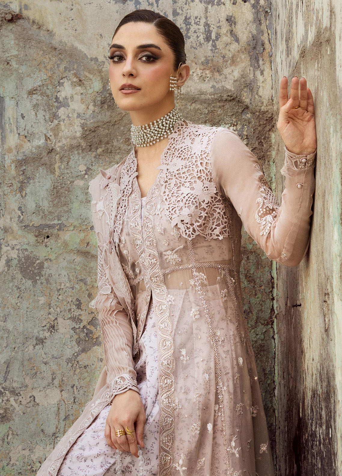 Qalamkar Embroidered Chiffon Suits Unstitched 3 Piece QLM25QC WC-01 Aisla