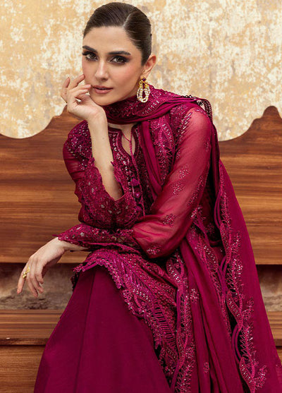 Qalamkar Embroidered Chiffon Suits Unstitched 3 Piece QLM25QC WC-02 Siofe