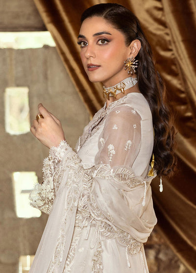 Qalamkar Embroidered Chiffon Suits Unstitched 3 Piece QLM25QC WC-03 Roise