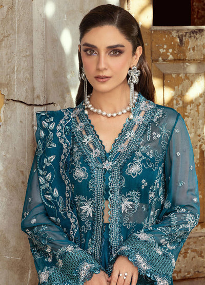 Qalamkar Embroidered Chiffon Suits Unstitched 3 Piece QLM25QC WC-04 Nessa