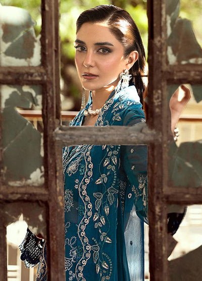 Qalamkar Embroidered Chiffon Suits Unstitched 3 Piece QLM25QC WC-04 Nessa