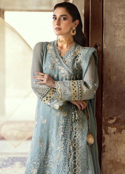 Qalamkar Embroidered Chiffon Suits Unstitched 3 Piece QLM25QC WC-08 Vevin