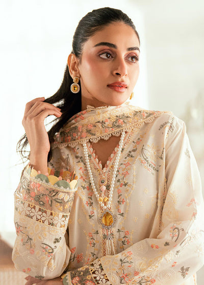 Qalamkar Embroidered Lawn Suits Unstitched 3 Piece QLM25LL SB-01 Rina