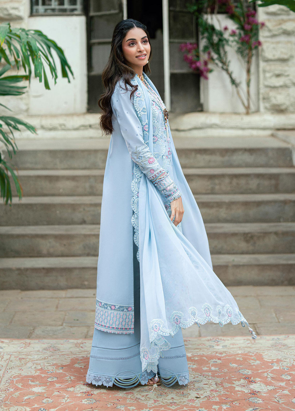 Qalamkar Embroidered Lawn Suits Unstitched 3 Piece QLM25LL SB-04 Zarish