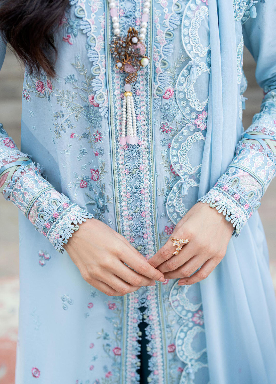 Qalamkar Embroidered Lawn Suits Unstitched 3 Piece QLM25LL SB-04 Zarish