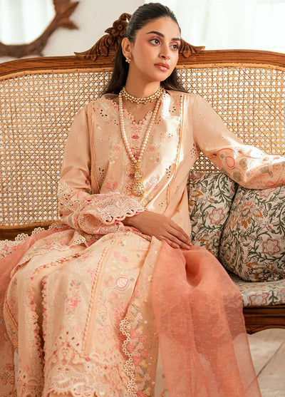 Qalamkar Embroidered Lawn Suits Unstitched 3 Piece QLM25LL SB-07 Zoya