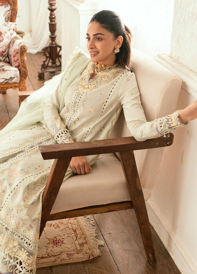 Qalamkar Embroidered Lawn Suits Unstitched 3 Piece QLM25LL SB-08 Rimsha