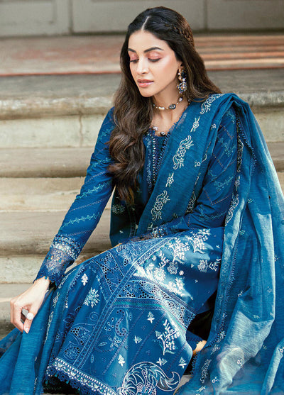Qalamkar Embroidered Lawn Suits Unstitched 3 Piece QLM25LL SB-11 Noray