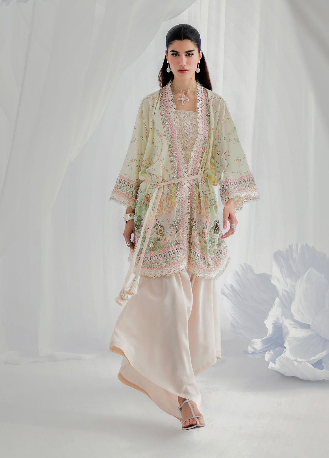 Qalamkar Embroidered Silk Suits Unstitched 2 Piece QLM25LS D-05 Elsa