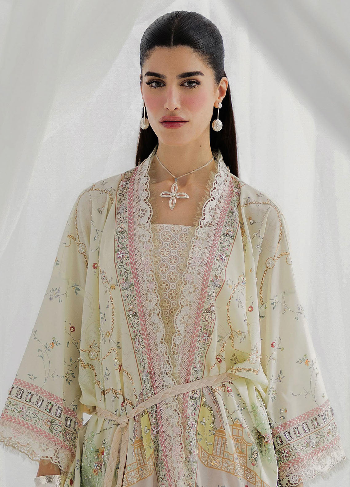 Qalamkar Embroidered Silk Suits Unstitched 2 Piece QLM25LS D-05 Elsa
