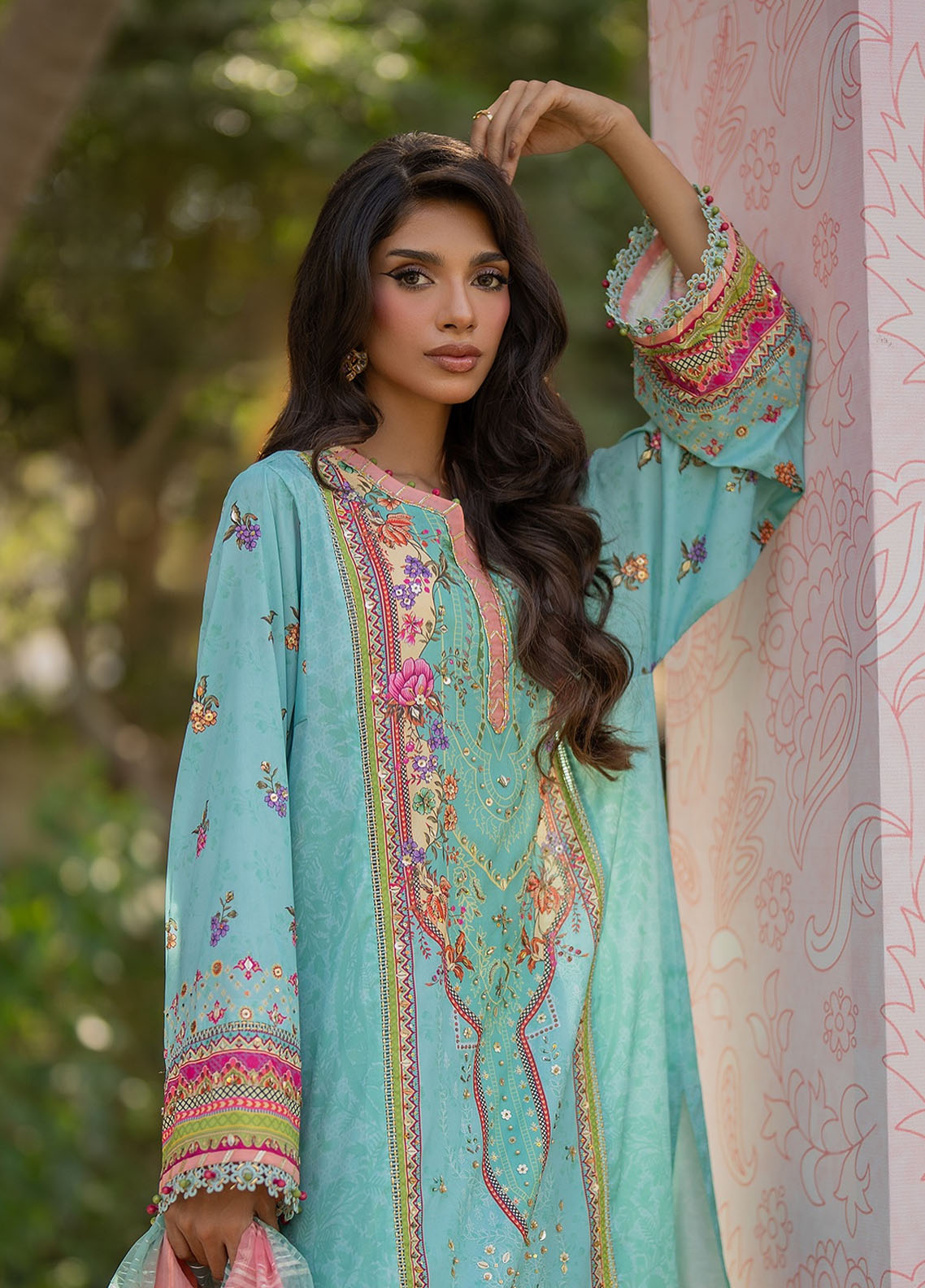 Qalamkar Luxe Silk Unstitched Collection 2024 UA-06 SARA