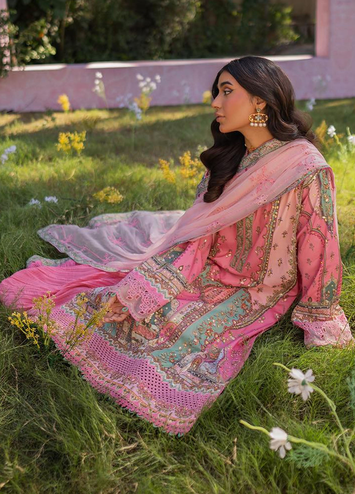 Qalamkar Luxe Silk Unstitched Collection 2024 UA-07 TESSA