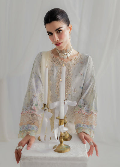Qalamkar Embroidered Silk Suits Unstitched 3 Piece QLM25LS D-02 Roisin