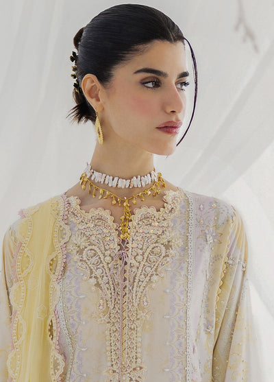 Qalamkar Embroidered Silk Suits Unstitched 3 Piece QLM25LS D-03 Leni