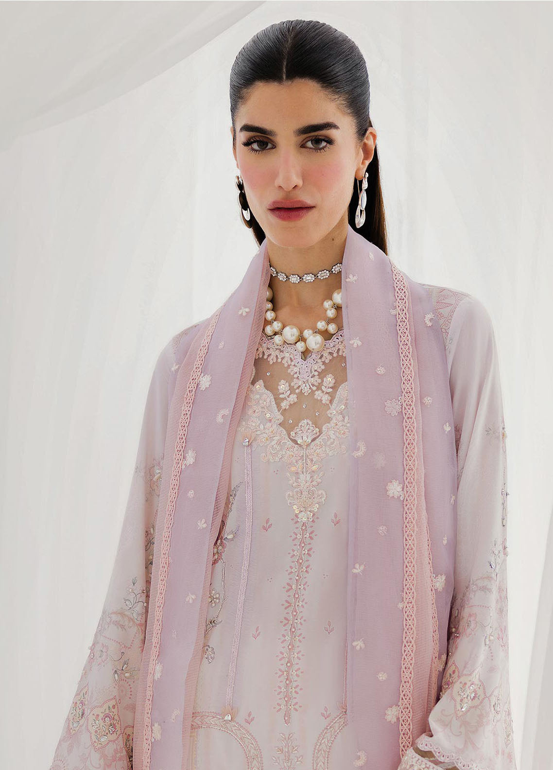 Qalamkar Embroidered Silk Suits Unstitched 3 Piece QLM25LS D-04 Marlene