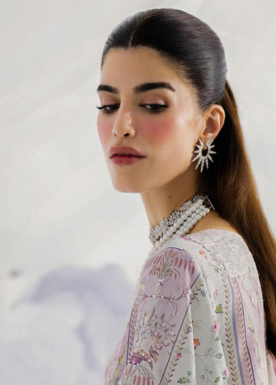 Qalamkar Embroidered Silk Suits Unstitched 3 Piece QLM25LS D-07 Ida