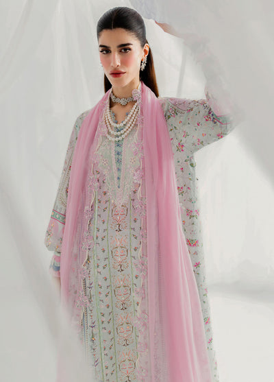 Qalamkar Embroidered Silk Suits Unstitched 3 Piece QLM25LS D-07 Ida