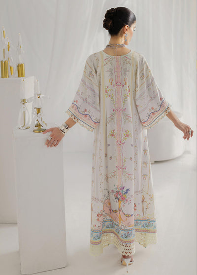 Qalamkar Embroidered Silk Suits Unstitched Kaftaan QLM25LS D-08 Bianca