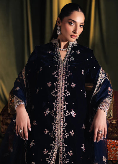 Qalamkar Unstitched Luxury Velvet Edit 2024 BK-05 Dalia