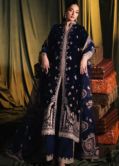 Qalamkar Unstitched Luxury Velvet Edit 2024 BK-05 Dalia