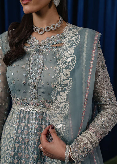 Qalamkar Pret Embroidered Net 4 Piece Suit CR-03 Noura