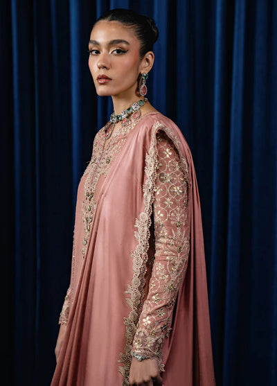 Qalamkar Pret Embroidered Raw Silk 3 Piece Suit CR-01 Nyla