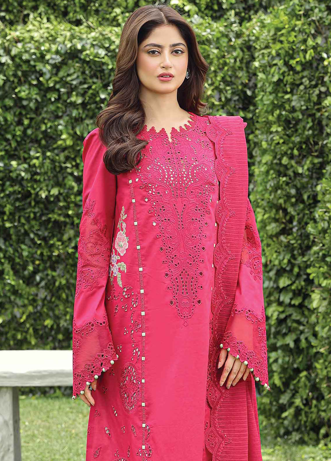 Qalamkar Unstitched Festive Lawn Collection 2024 PS-06 Maliha