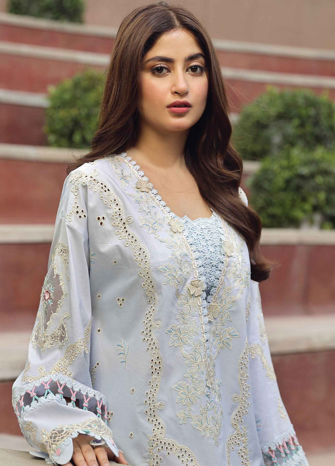 Qalamkar Unstitched Festive Lawn Collection 2024 PS-10 Zaib