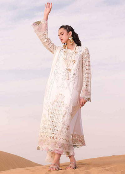 Qalamkar Chikankari Unstitched Eid Edit 2024 KM-02 Saoirse